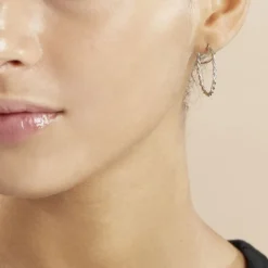 Clearance Histoire d'Or Créoles Argent Blanc Abie