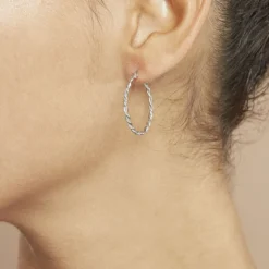 Clearance Histoire d'Or Créoles Argent Blanc Abie