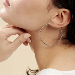 Clearance Histoire d'Or Créoles Argent Blanc Agathe