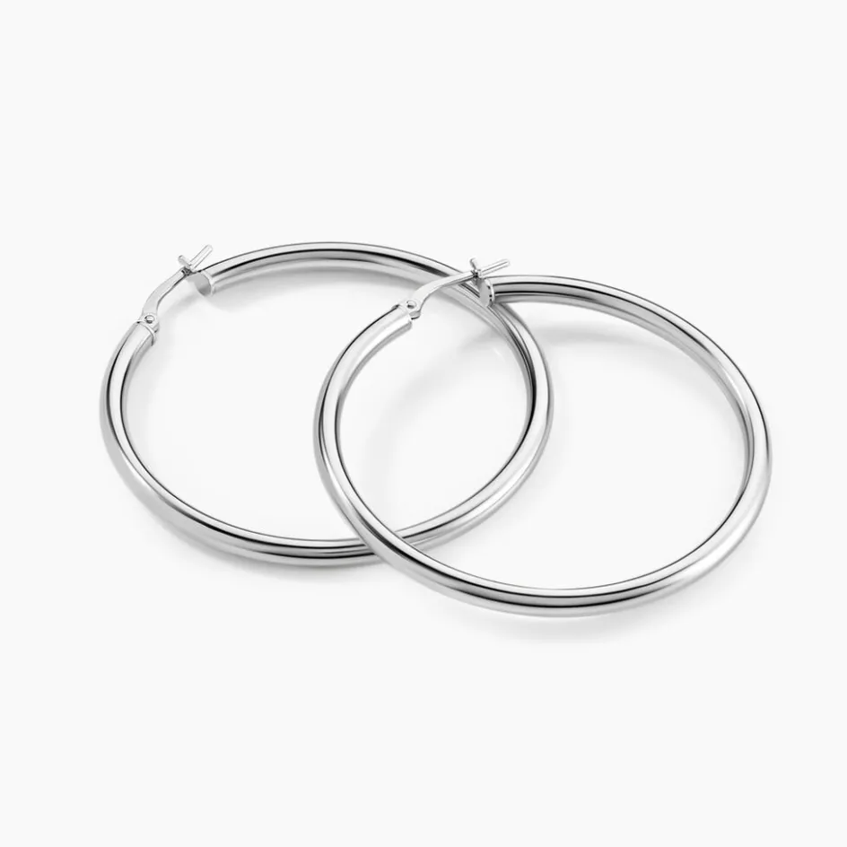 Outlet Histoire d'Or Créoles Argent Blanc Anne