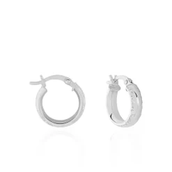 Outlet Histoire d'Or Créoles Ava argent blanc