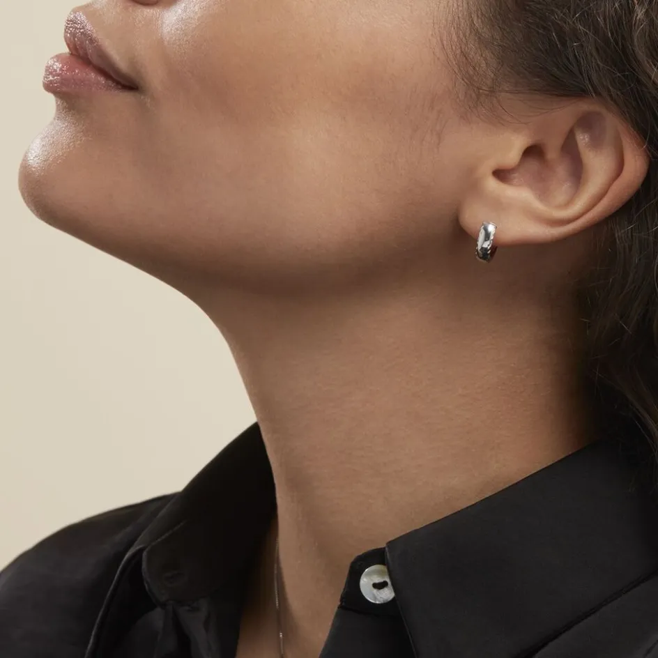 Outlet Histoire d'Or Créoles Ava argent blanc