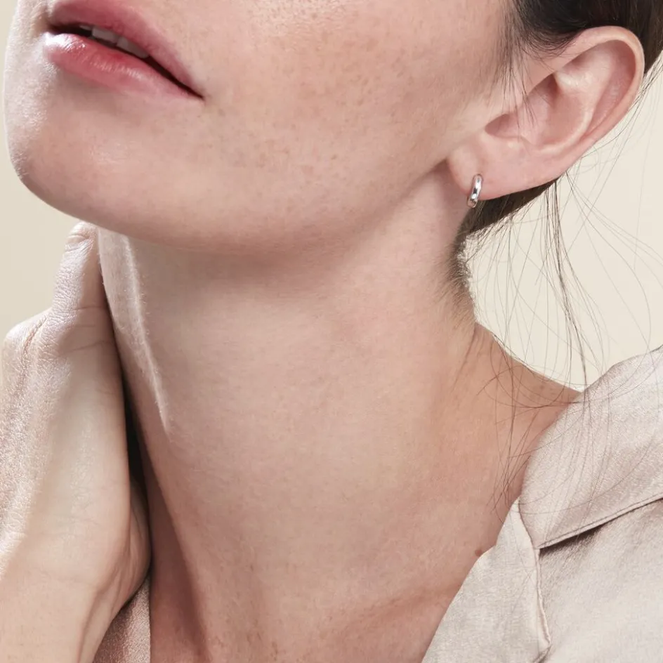 Best Histoire d'Or Créoles Argent Blanc Cokkie