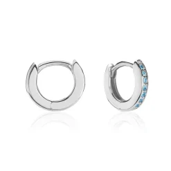 Histoire d'Or Créoles Argent Blanc Rio Saara Oxydes De Zirconium* Boucles D'Oreilles|Boucles D'Oreilles Fantaisie