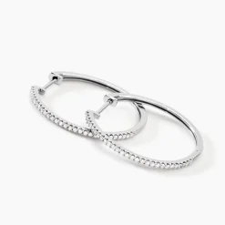 Best Histoire d'Or Créoles Aryanna Rondes or blanc diamant