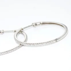 Best Histoire d'Or Créoles Aryanna Rondes or blanc diamant