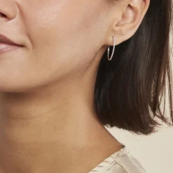 Best Histoire d'Or Créoles Aryanna Rondes or blanc diamant