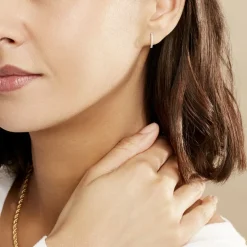 Outlet Histoire d'Or Créoles Aryanna Rondes Or Blanc Diamant