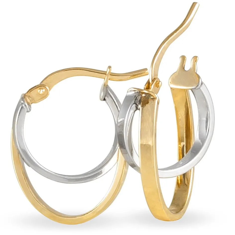 Outlet Histoire d'Or Créoles Aubrey Or Bicolore