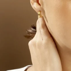 Histoire d'Or Créoles Casilda Acier Jaune* Boucles D'Oreilles|Boucles D'Oreilles Fantaisie