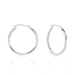 New Histoire d'Or Créoles Cayla or blanc