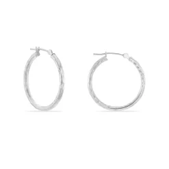 New Histoire d'Or Créoles Cayla or blanc