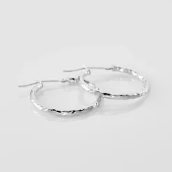 New Histoire d'Or Créoles Cayla or blanc