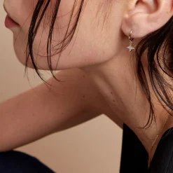 Clearance Histoire d'Or Créoles Delicatesse Or Jaune Diamant