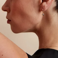 Clearance Histoire d'Or Créoles Delicatesse Or Jaune Diamant