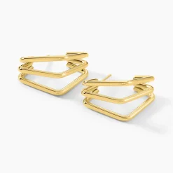 Outlet Histoire d'Or Créoles Dieppe Acier Jaune