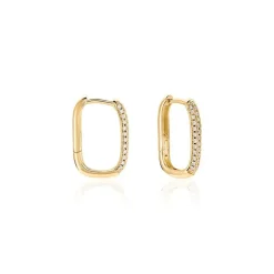 Histoire d'Or Créoles Domingo De Zirconium* Boucles D'Oreilles|Boucles D'Oreilles Créoles