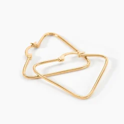 Online Histoire d'Or Créoles Doris Plaqué Or Jaune