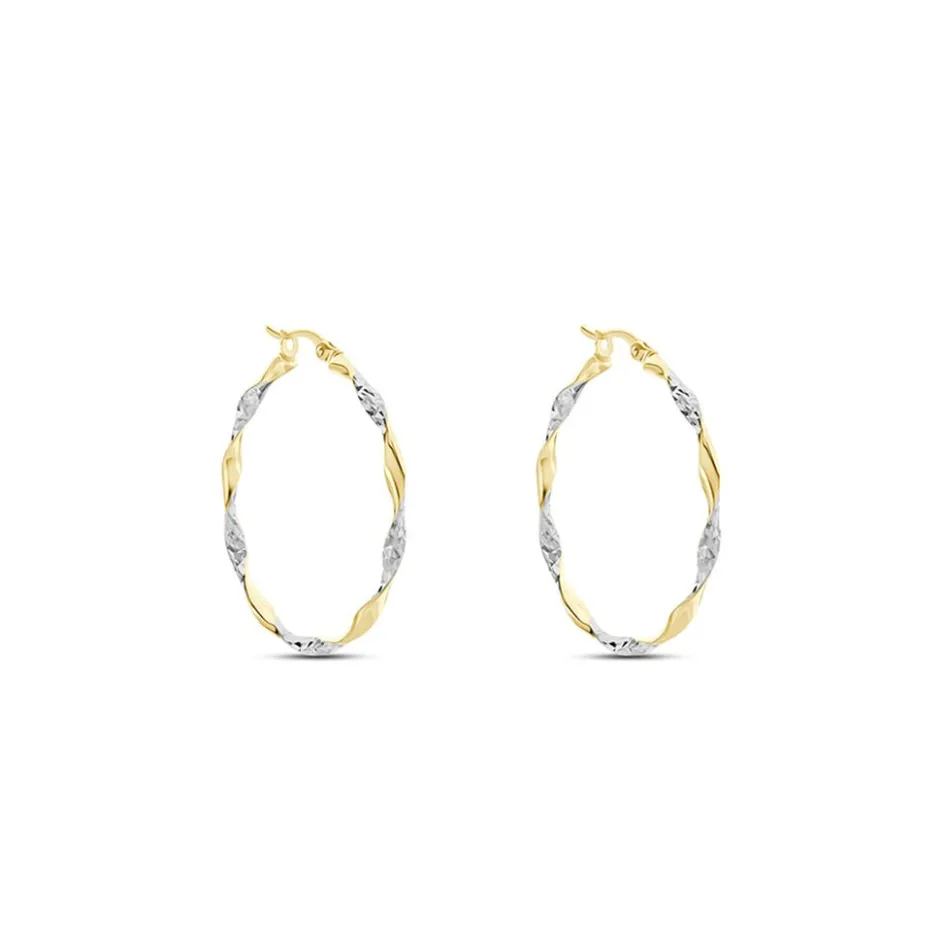 Sale Histoire d'Or Créoles Eleanie Fil Vrille Or Bicolore