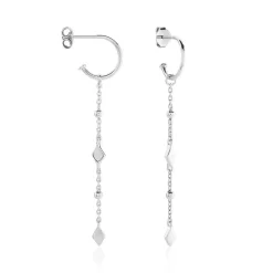 Clearance Histoire d'Or Créoles Fancy Argent Blanc