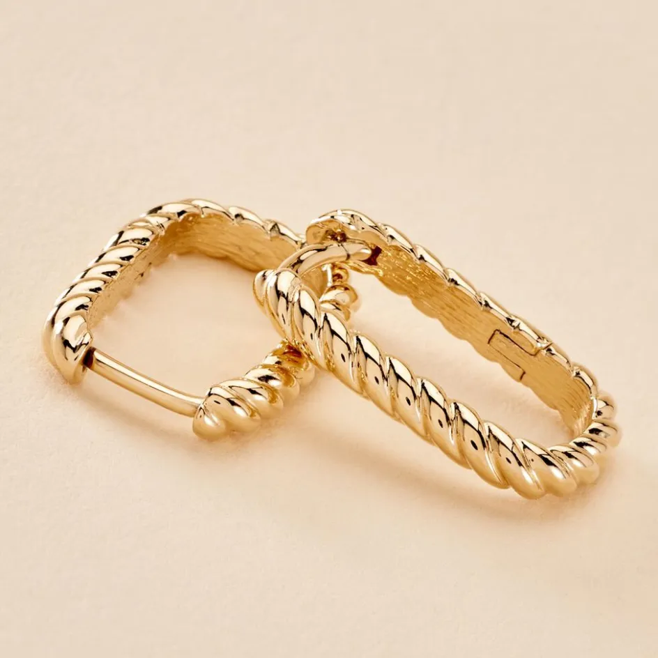 Online Histoire d'Or Créoles Hari plaqué or jaune