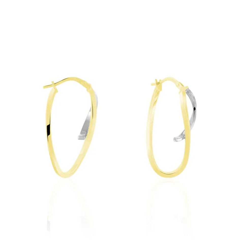 New Histoire d'Or Créoles Hepsie Or Bicolore