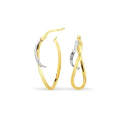 New Histoire d'Or Créoles Hepsie Or Bicolore