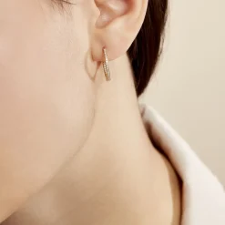 Best Histoire d'Or Créoles Karolina Rondes Plaqué Or Jaune Oxyde De Zirconium