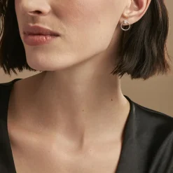 Online Histoire d'Or Créoles Kip De Zirconium or blanc oxyde