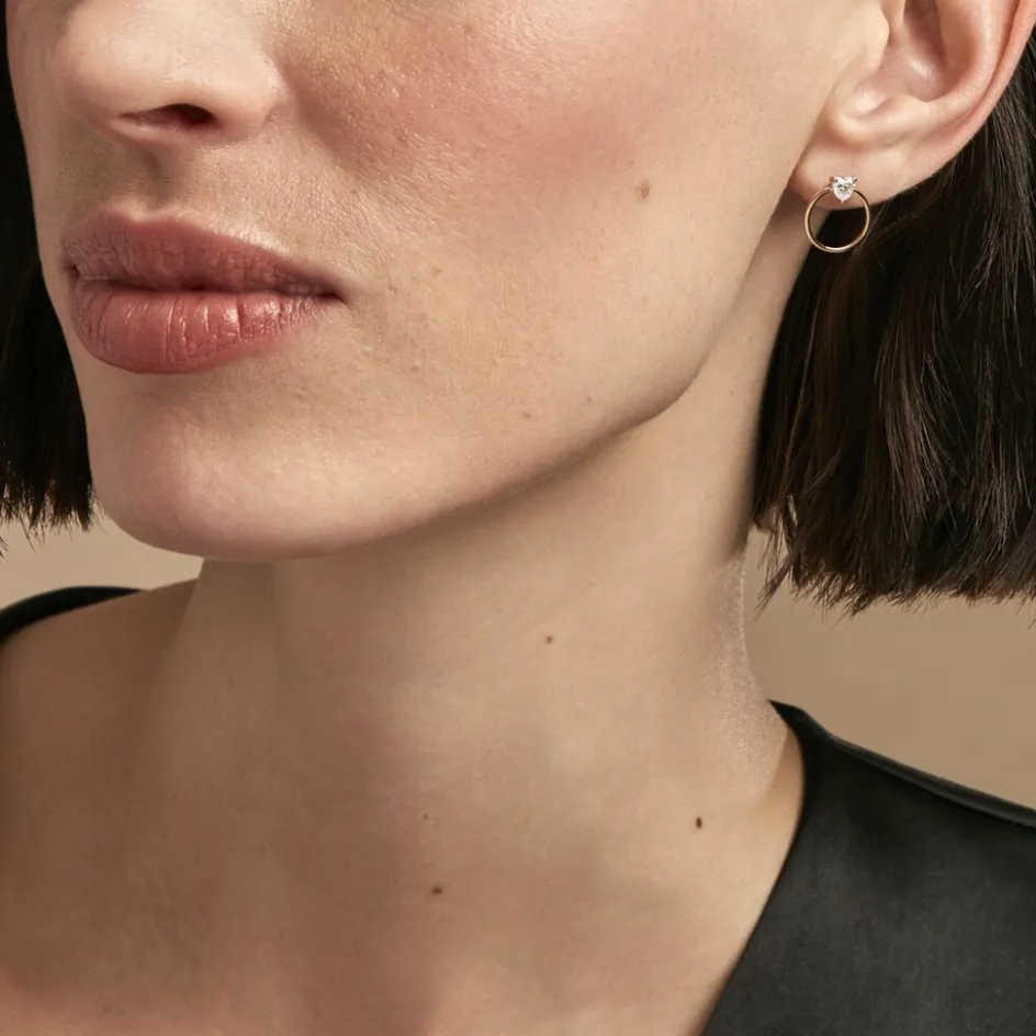 Best Histoire d'Or Créoles Kip De Zirconium or jaune oxyde