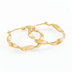 Outlet Histoire d'Or Créoles Lenna Torsadée Plaqué Or Jaune