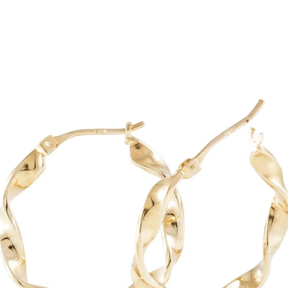 Outlet Histoire d'Or Créoles Lenna Torsadée Plaqué Or Jaune