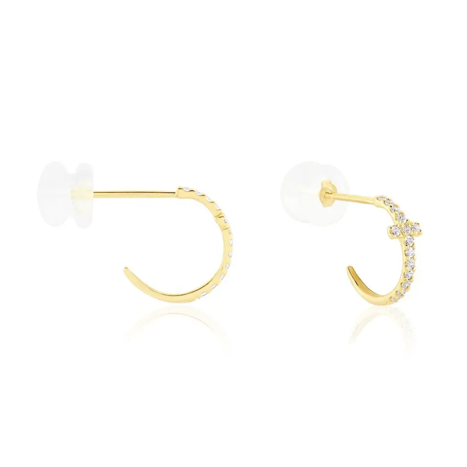 Best Histoire d'Or Créoles Like A Virgin De Zirconium or jaune oxyde