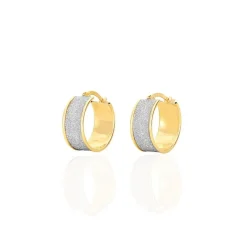 Clearance Histoire d'Or Créoles Lolly Or Bicolore