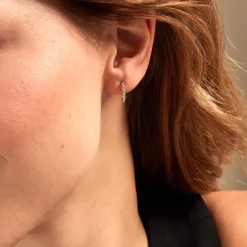 New Histoire d'Or Créoles Louisette Argent Blanc