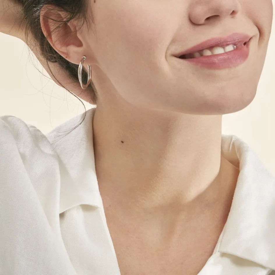 Hot Histoire d'Or Créoles Maelia Or Bicolore