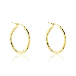 New Histoire d'Or Créoles Merraine Or Jaune