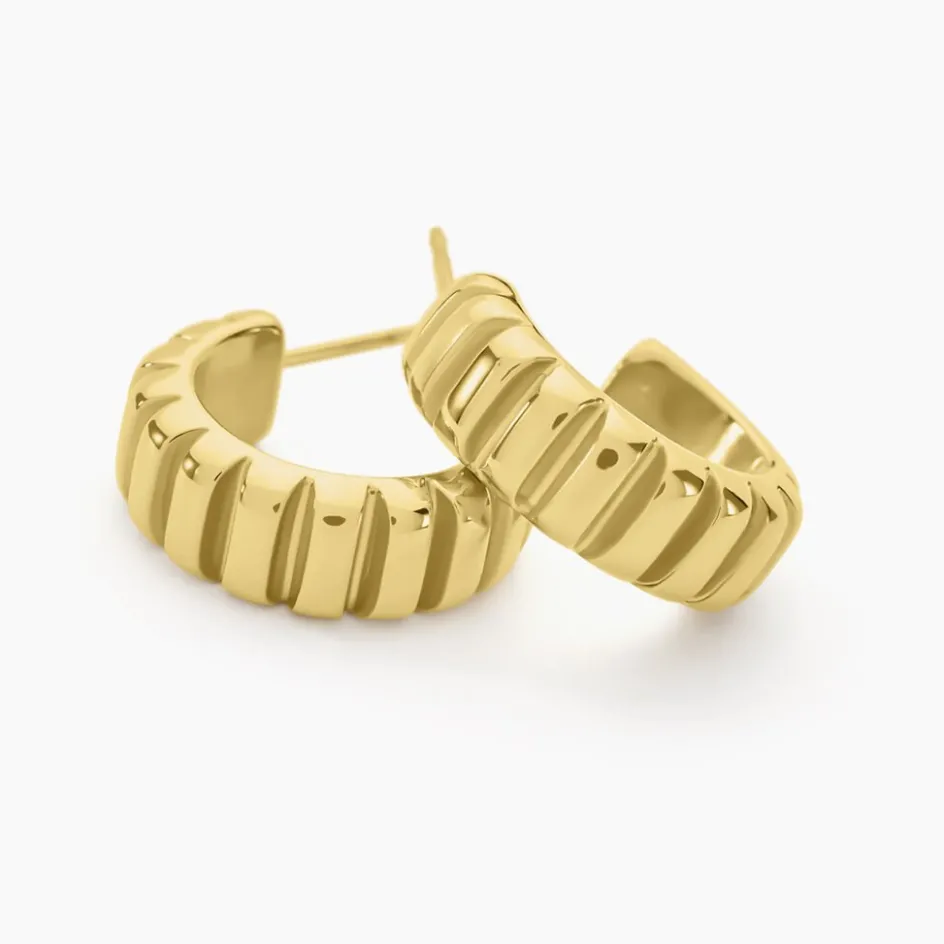 Outlet Histoire d'Or Créoles Mira Acier Jaune