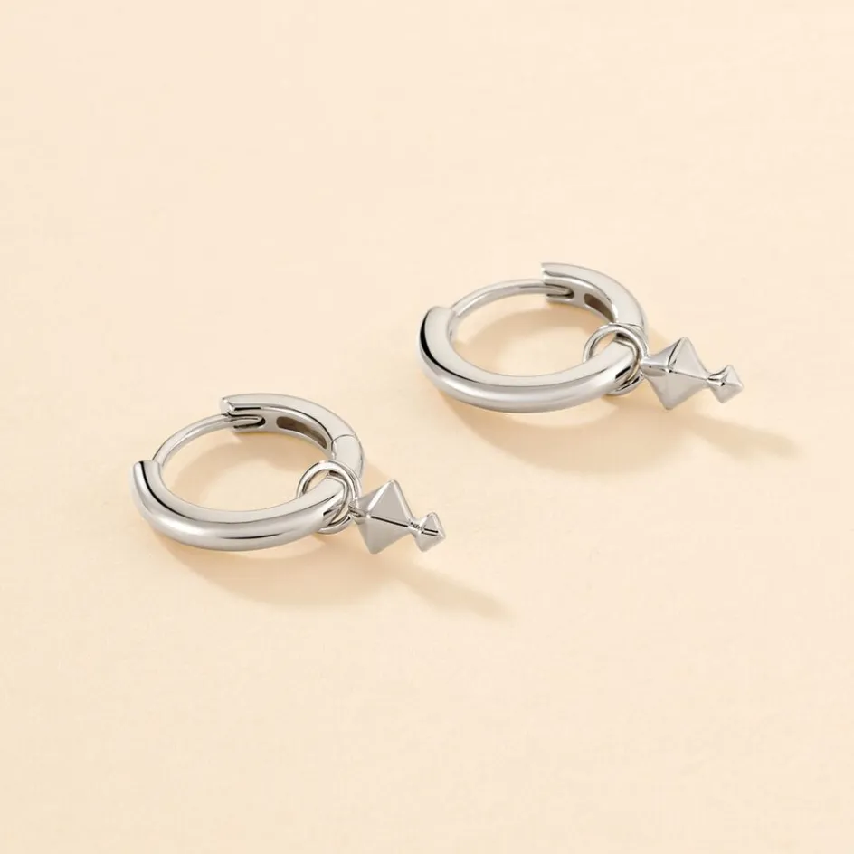 Best Histoire d'Or Créoles Olmos Argent Blanc