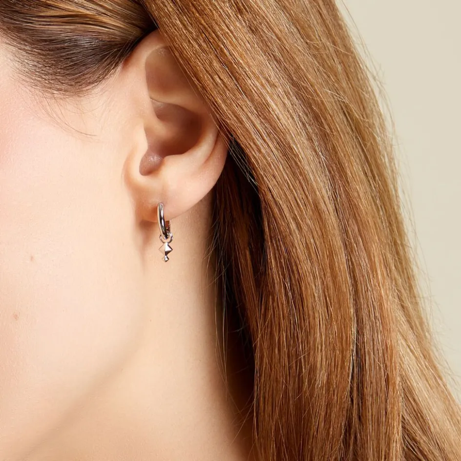 Best Histoire d'Or Créoles Olmos Argent Blanc