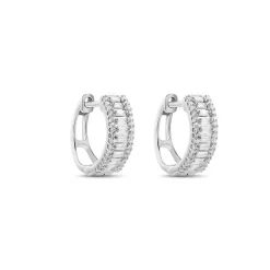 Outlet Histoire d'Or Créoles Or Blanc Collection 1986 Diamants