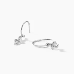 Histoire d'Or Créoles Oria Argent Blanc* Boucles D'Oreilles|Boucles D'Oreilles Fantaisie