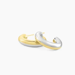 Histoire d'Or Créoles Perfect Match Argent Bicolore* Boucles D'Oreilles|Boucles D'Oreilles Créoles