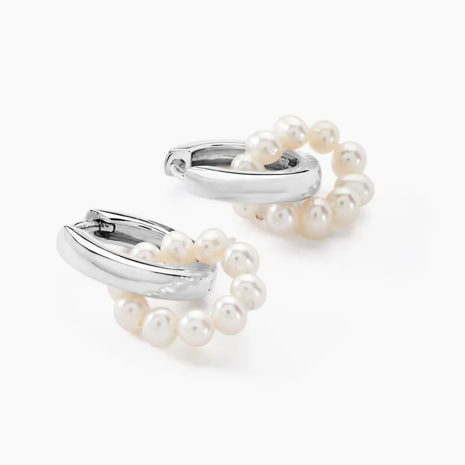 Histoire d'Or Créoles Perlissima* Boucles D'Oreilles|Boucles D'Oreilles Fantaisie