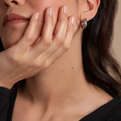 Best Histoire d'Or Créoles Piana Argent Blanc