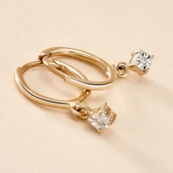 Outlet Histoire d'Or Créoles Racquel Or Jaune Diamant