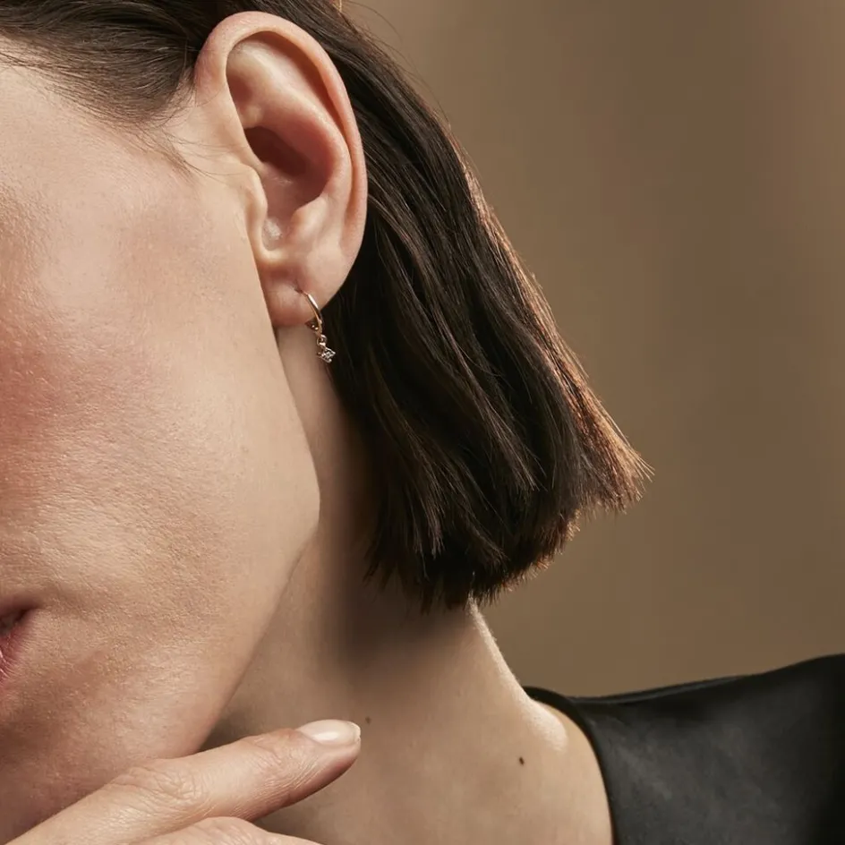 Outlet Histoire d'Or Créoles Racquel Or Jaune Diamant