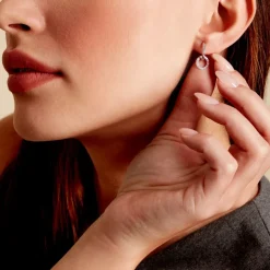 Sale Histoire d'Or Créoles Riva Argent Blanc Oxyde De Zirconium