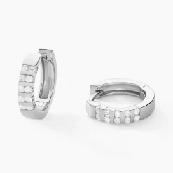 Histoire d'Or Créoles Robine Argent Blanc Oxyde De Zirconium* Boucles D'Oreilles|Boucles D'Oreilles Fantaisie