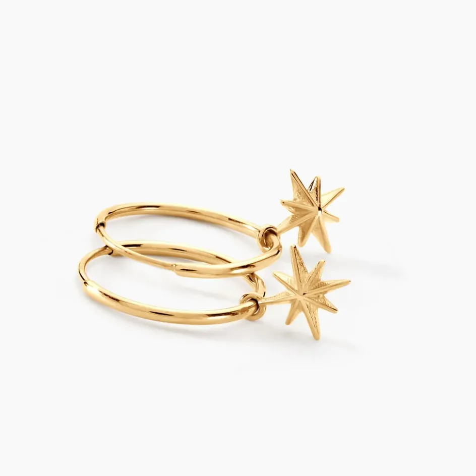 Hot Histoire d'Or Créoles Rorie Or Jaune